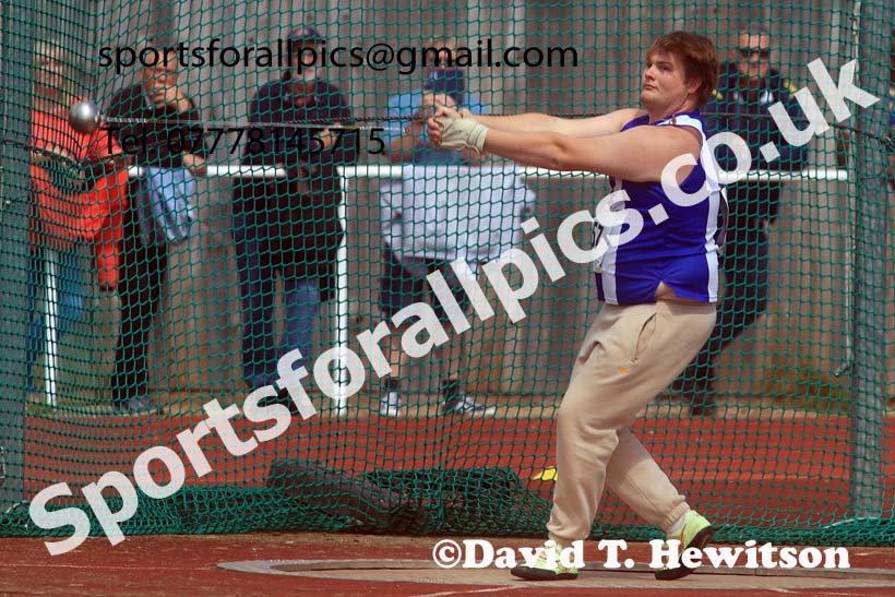 Senior Mens hammer, 2024 Northern Senior and Under-20s Track and Field Champs, Middlesbrough.  Photo: David T. Hewitson/Sports for All Pics